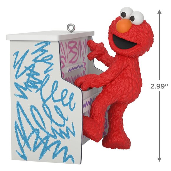New! Elmo's Magic Piano Sesame St. Hallmark Keepsake Christmas Ornament 2021 - Picture 3 of 5